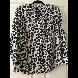 Talbots Leopard Print Blouse